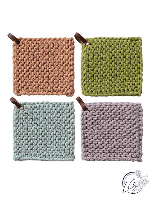 Cotton Crocheted Pot Holder