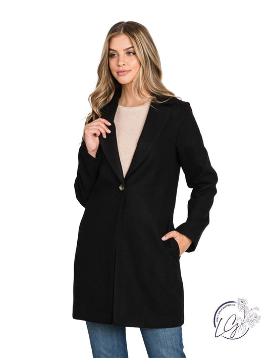Thinking Twice Waist Tapered Overcoat