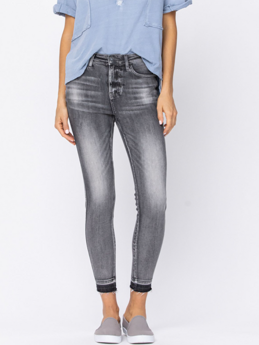 (SALE) Alexis High-Rise Released Hem Skinny By Judy Blue