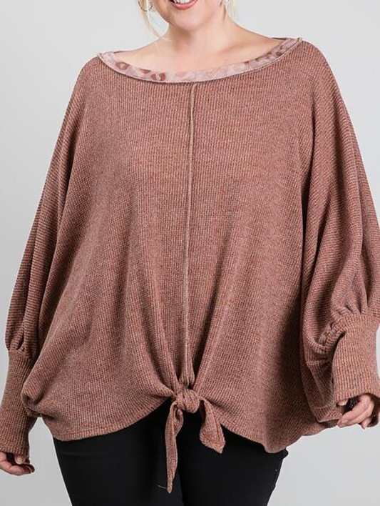 Curvy Do Confident Long Sleeve Top