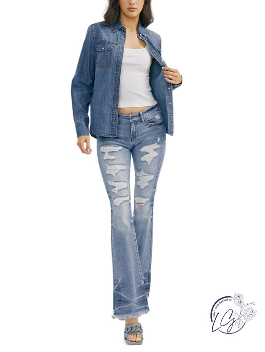 Aspen Low Rise Bootcut Jean by KanCan