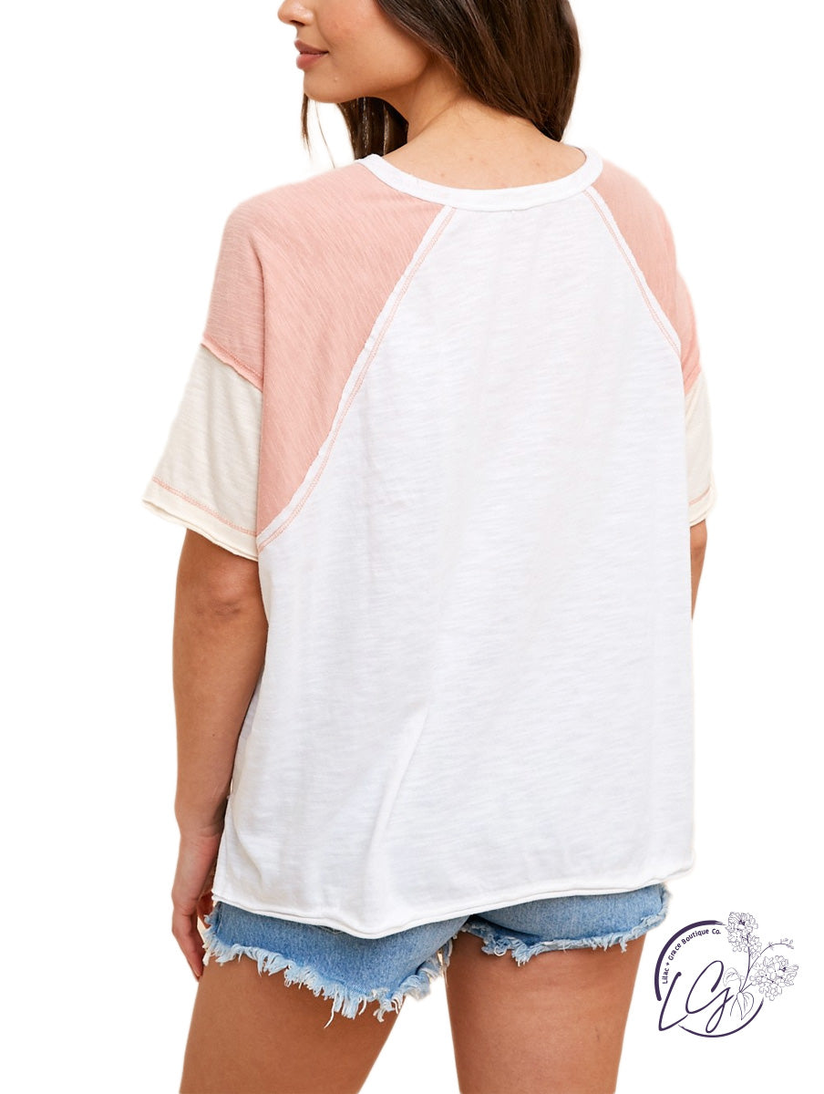 Vibrant Fusion Raglan Tee