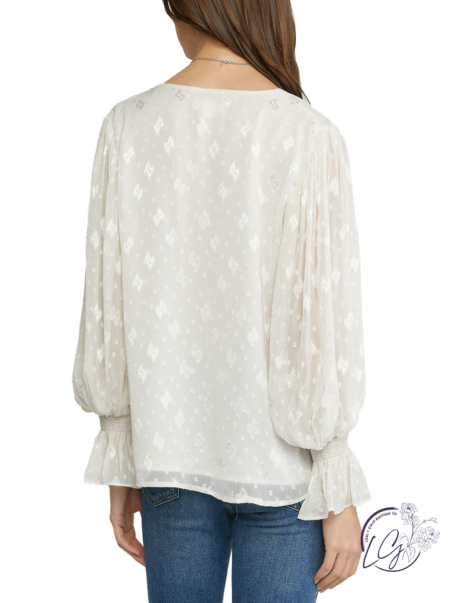 (Sale) Flying Above Chiffon Blouse