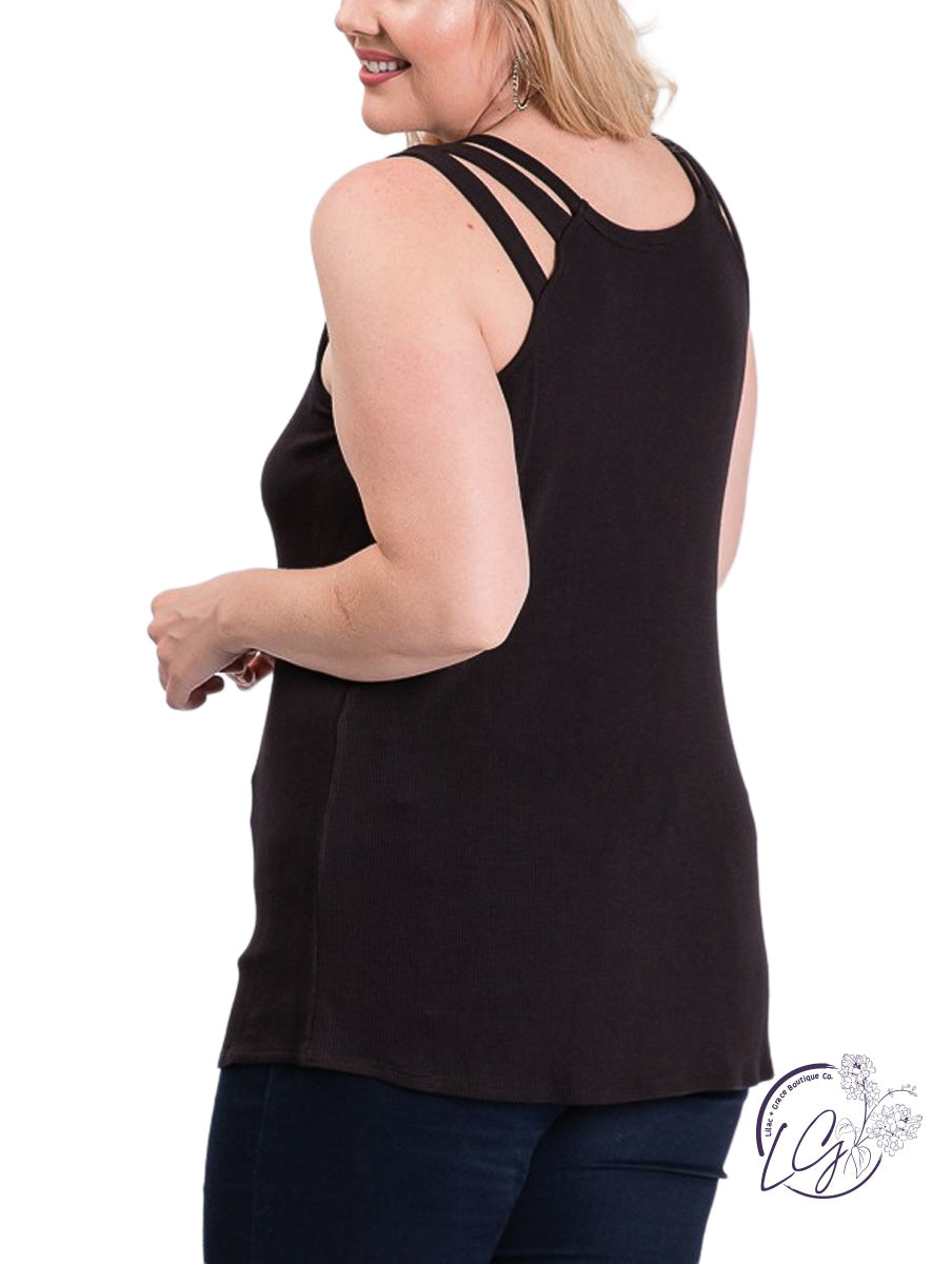 Curvy Sleeveless Tank Top