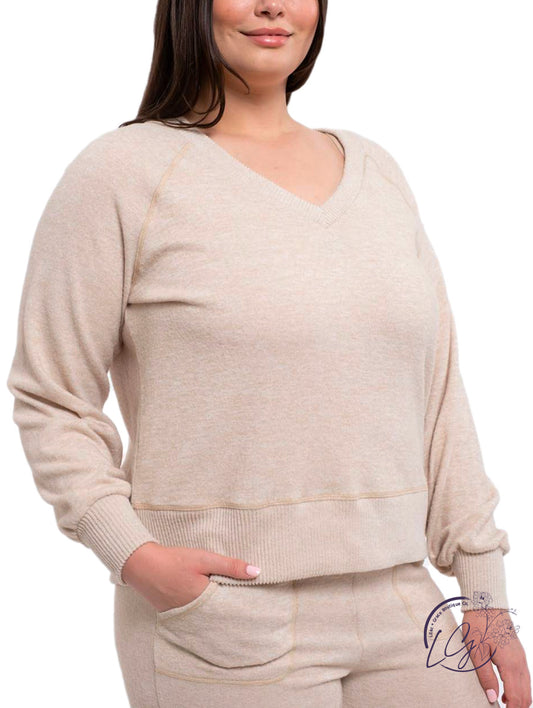 Curvy Keep Me Warm Lounge Long Sleeve