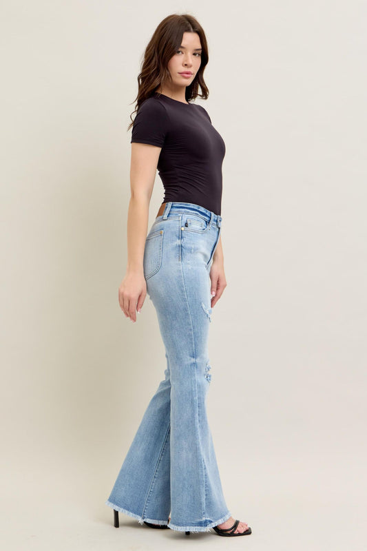 Thalia High Rise Flare Distressed by Judy Blue