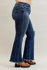 Vesper Mid Rise Distressed Flare by Judy Blue