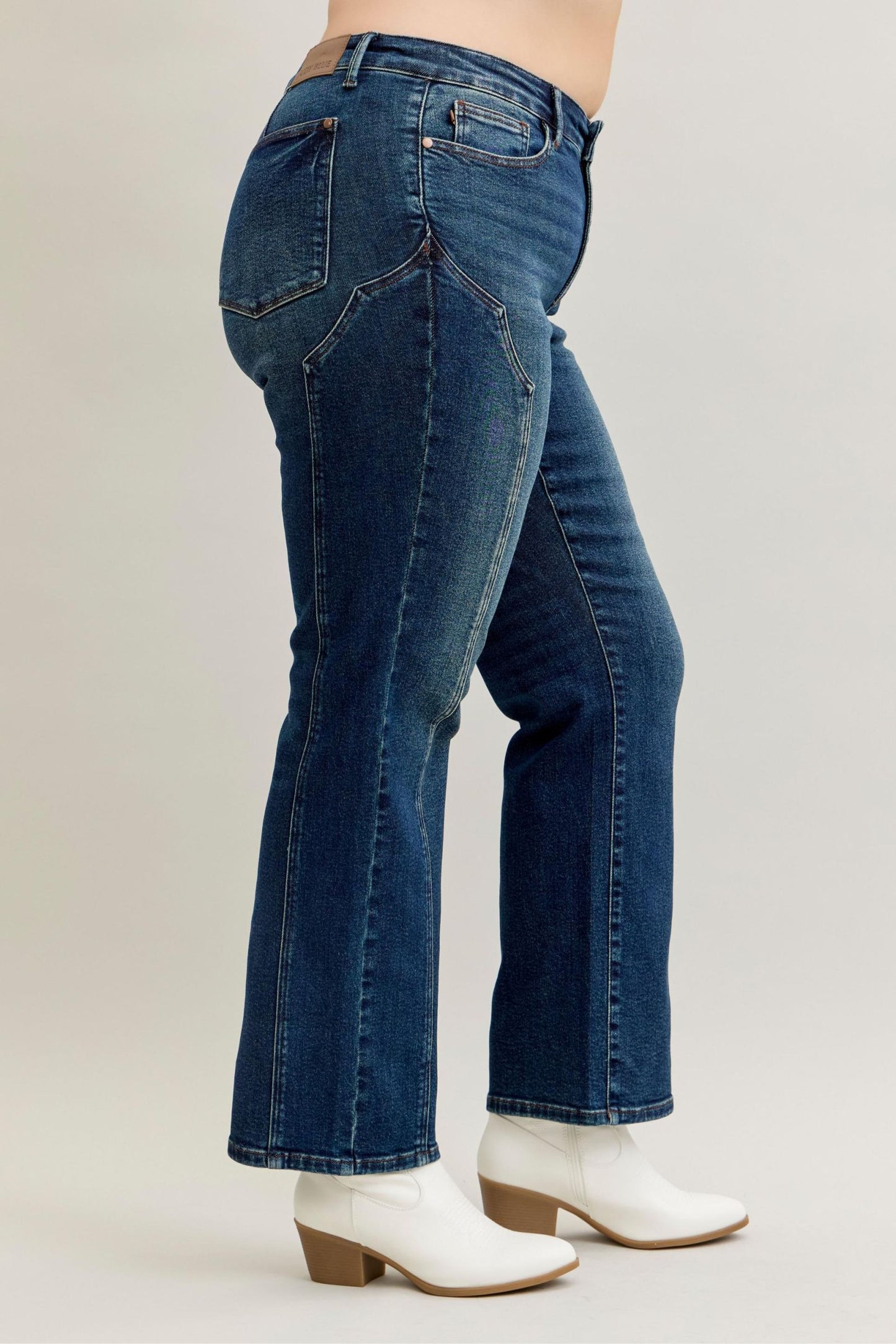Fable Mid Rise Western Seam Straight by Judy Blue