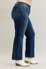 Fable Mid Rise Western Seam Straight by Judy Blue