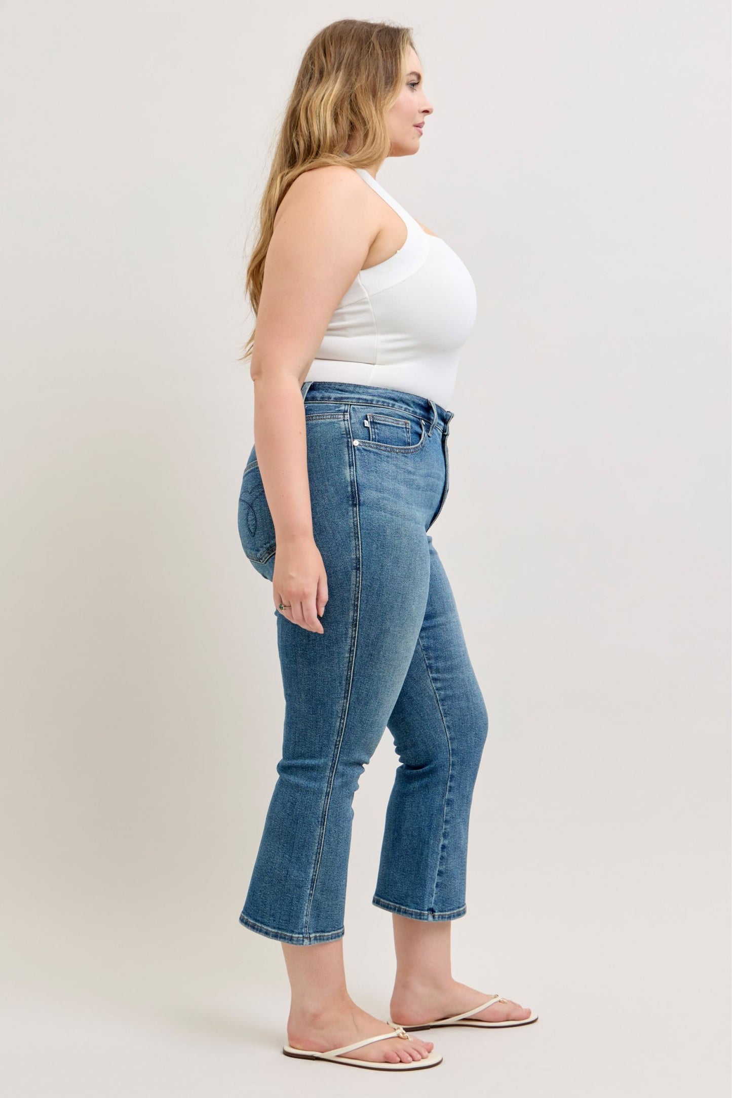 Oaklyn High Rise Kick Flare Non Distressed by Judy Blue