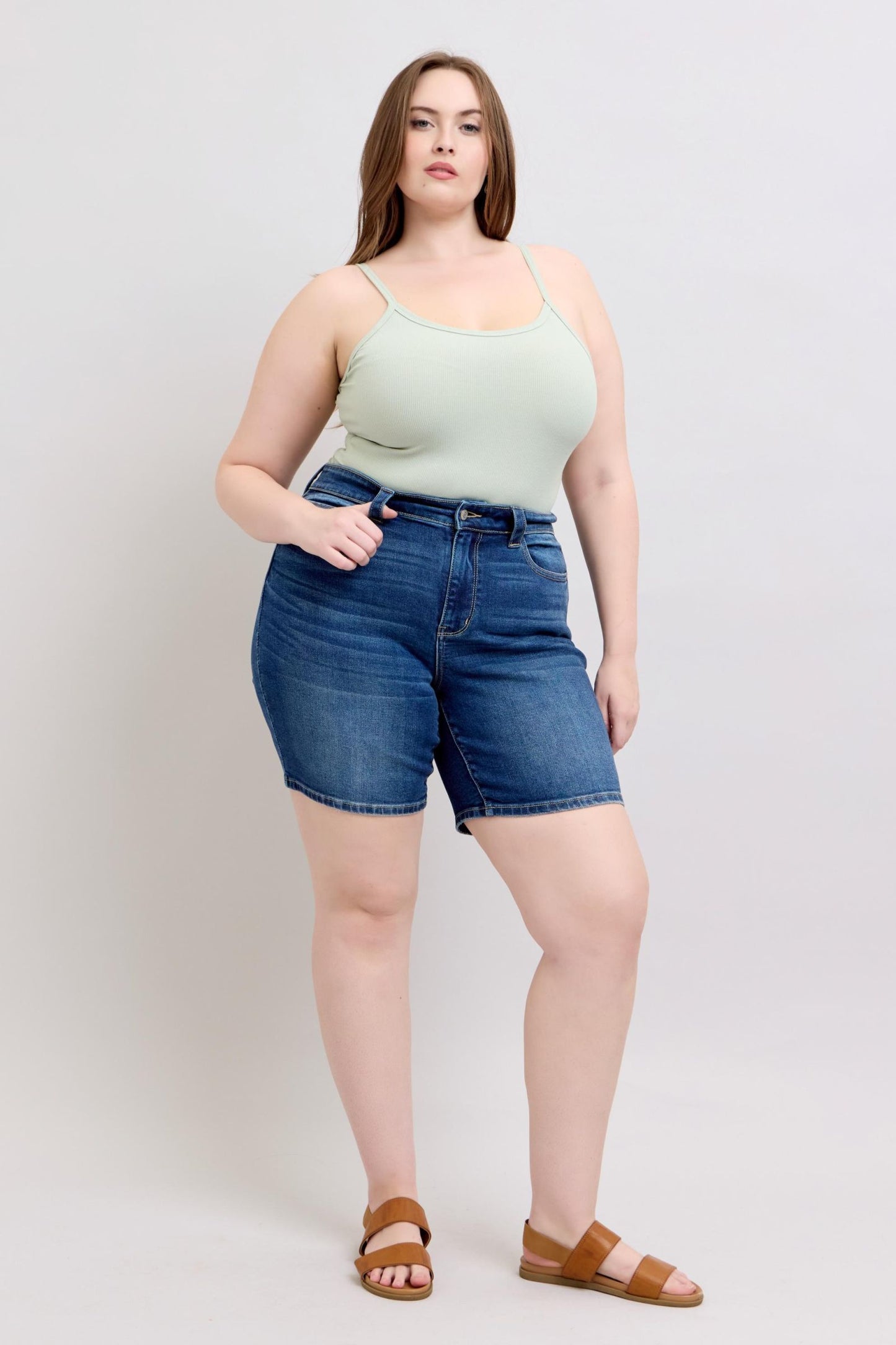 Mirelle High Rise Bermuda Short by Judy Blue