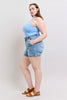 Perry High Rise Denim Trouser SHorts By Judy Blue