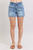 Perry High Rise Denim Trouser SHorts By Judy Blue