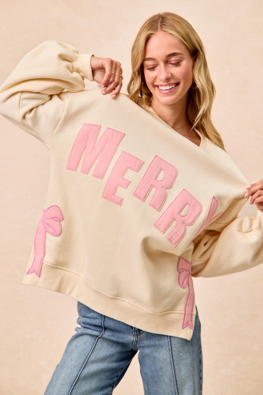 Bow-tiful Merry Fleece