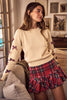 Holiday Ribbon Plaid Sweater