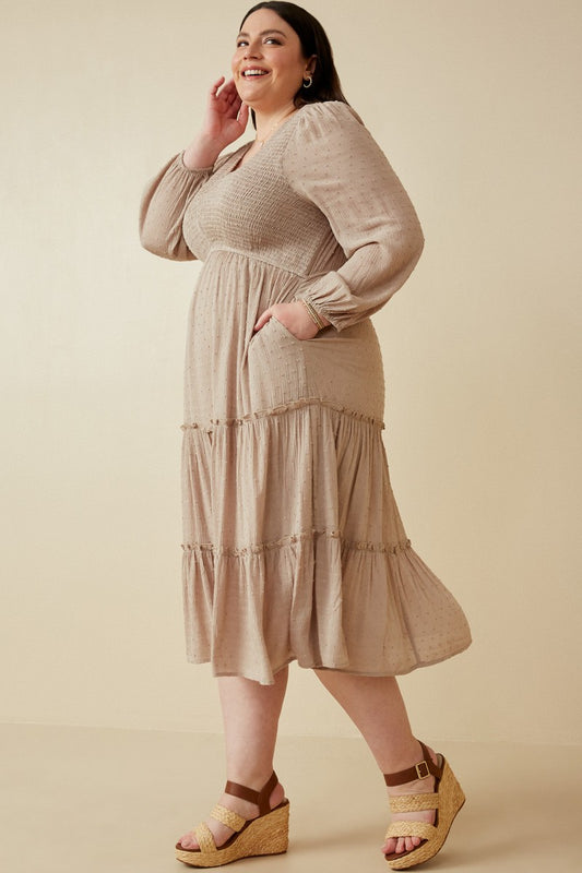 Curvy Haven Sands Midi Dress