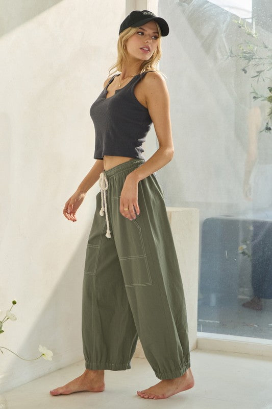 Drift Stitch Balloon Pants