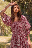 Wild Stem Floral Printed Midi Dress