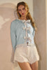 Curvy Darling Tweed Long Sleeve Sweater