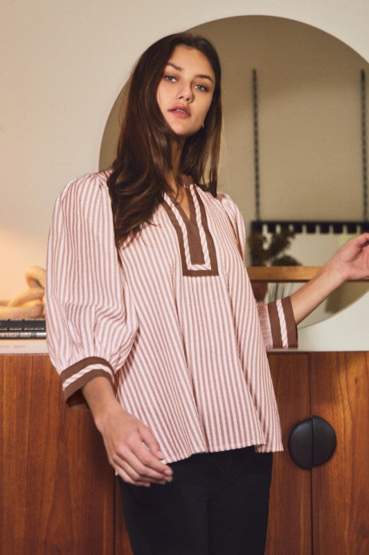 Stripe & Grace Blouse