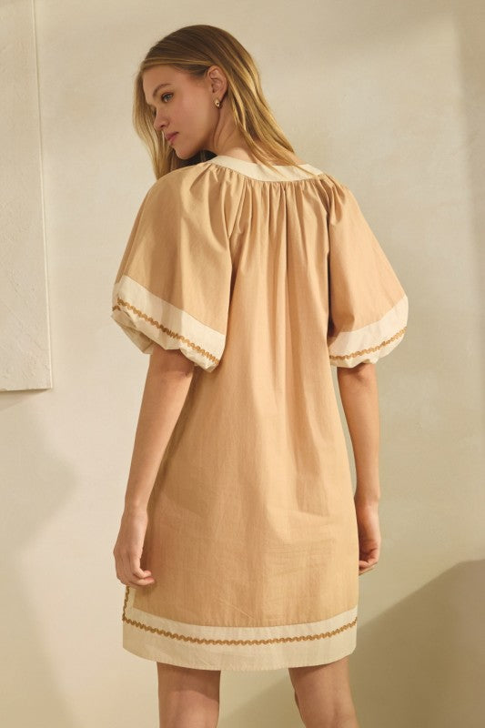 Sun Washed Border Dress
