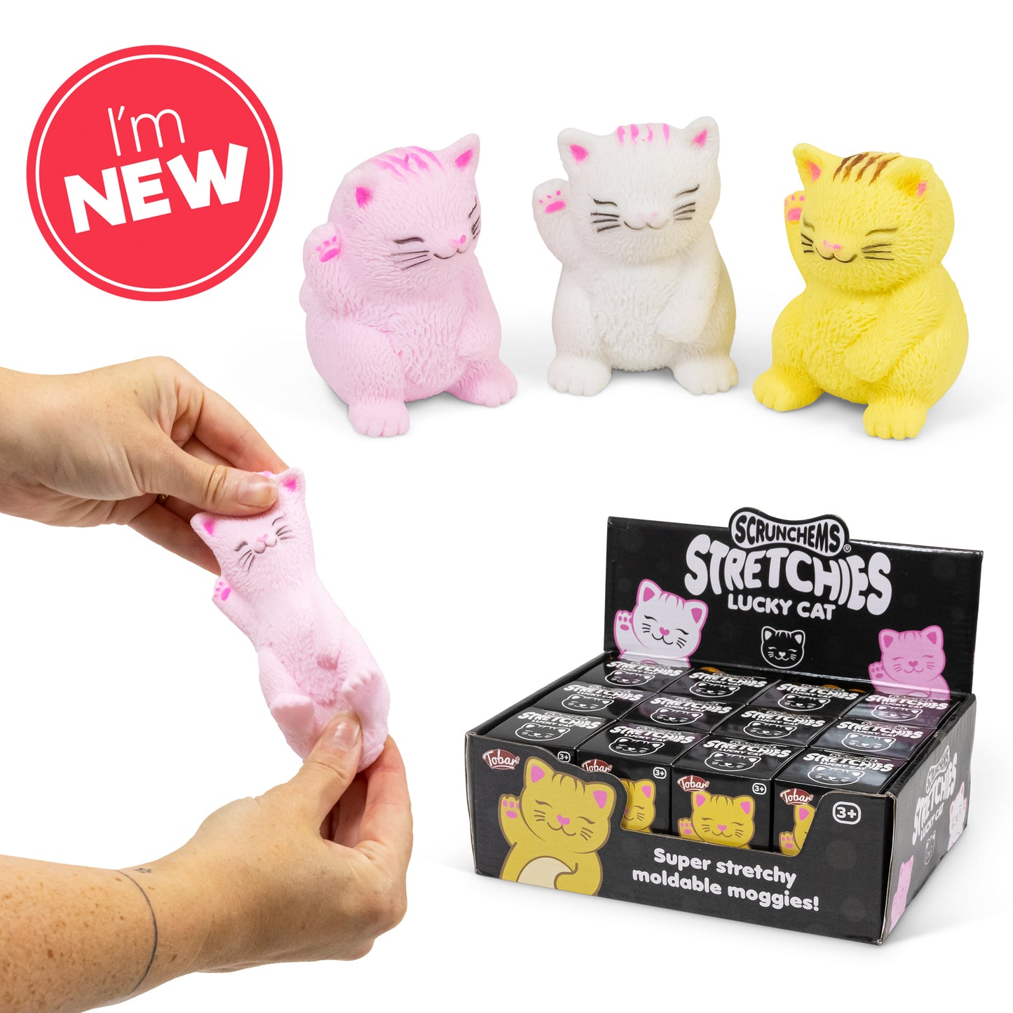 SCRUNCHEMS STRETCHIES LUCKY CAT