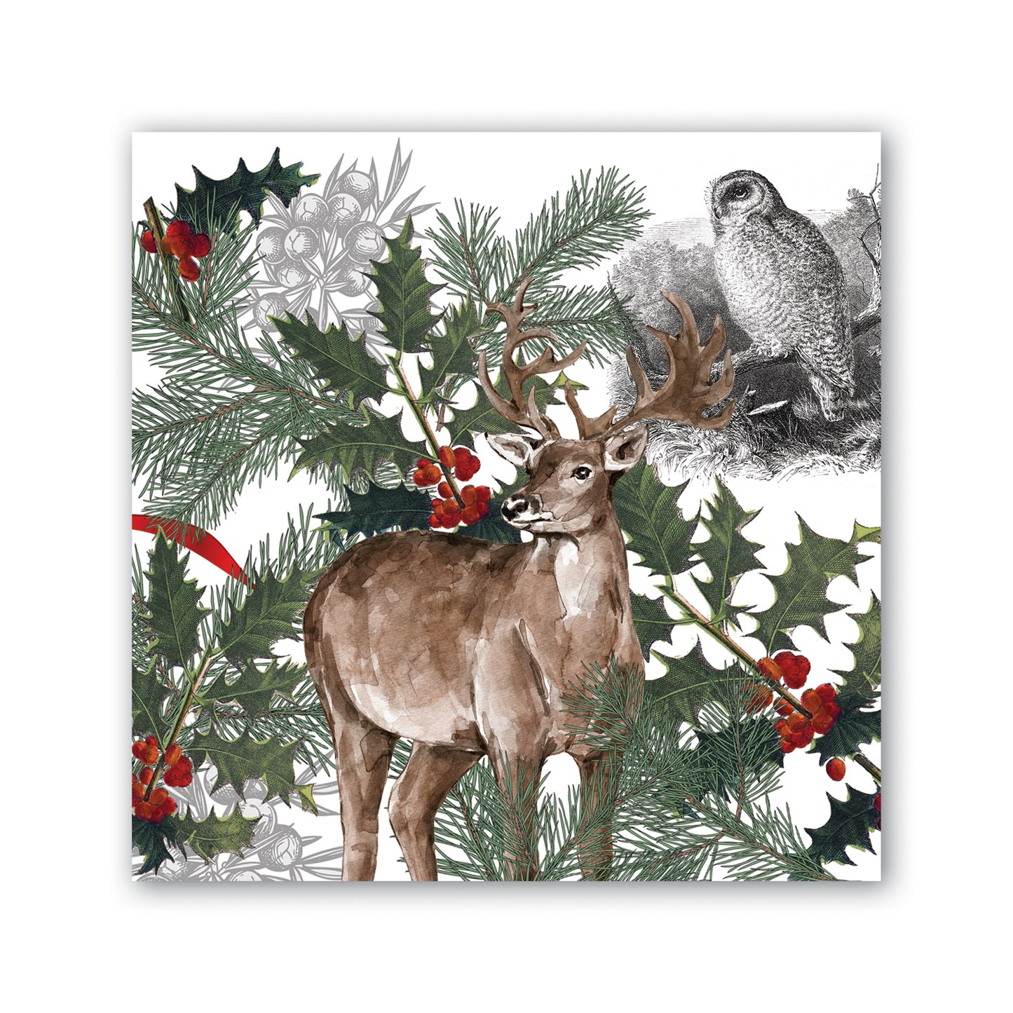 Holiday Cocktail Napkin By Michel Design