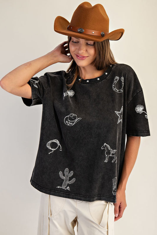 Yeehaw Boxy Tee