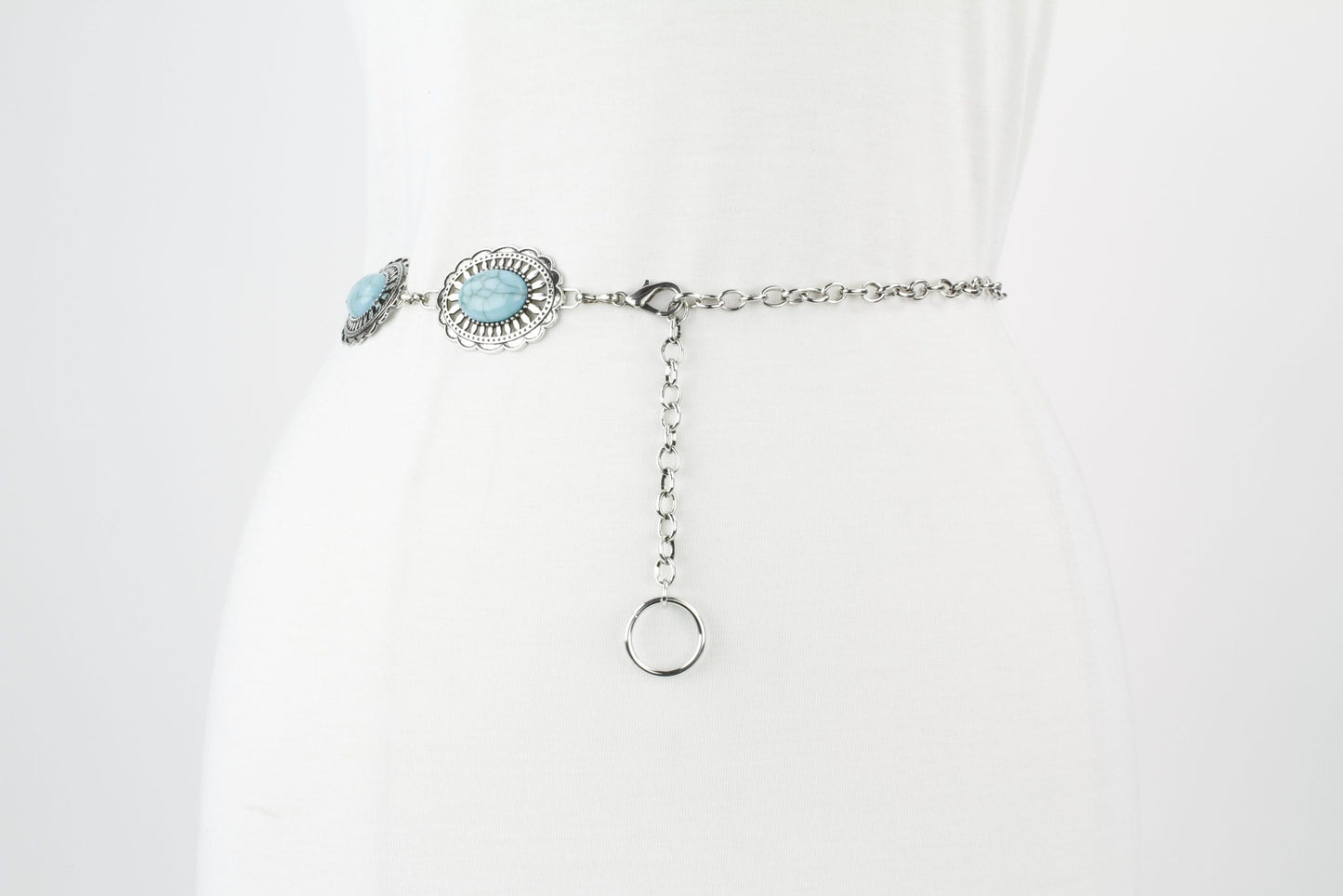 Silver Mesa Turquoise Concho Belt