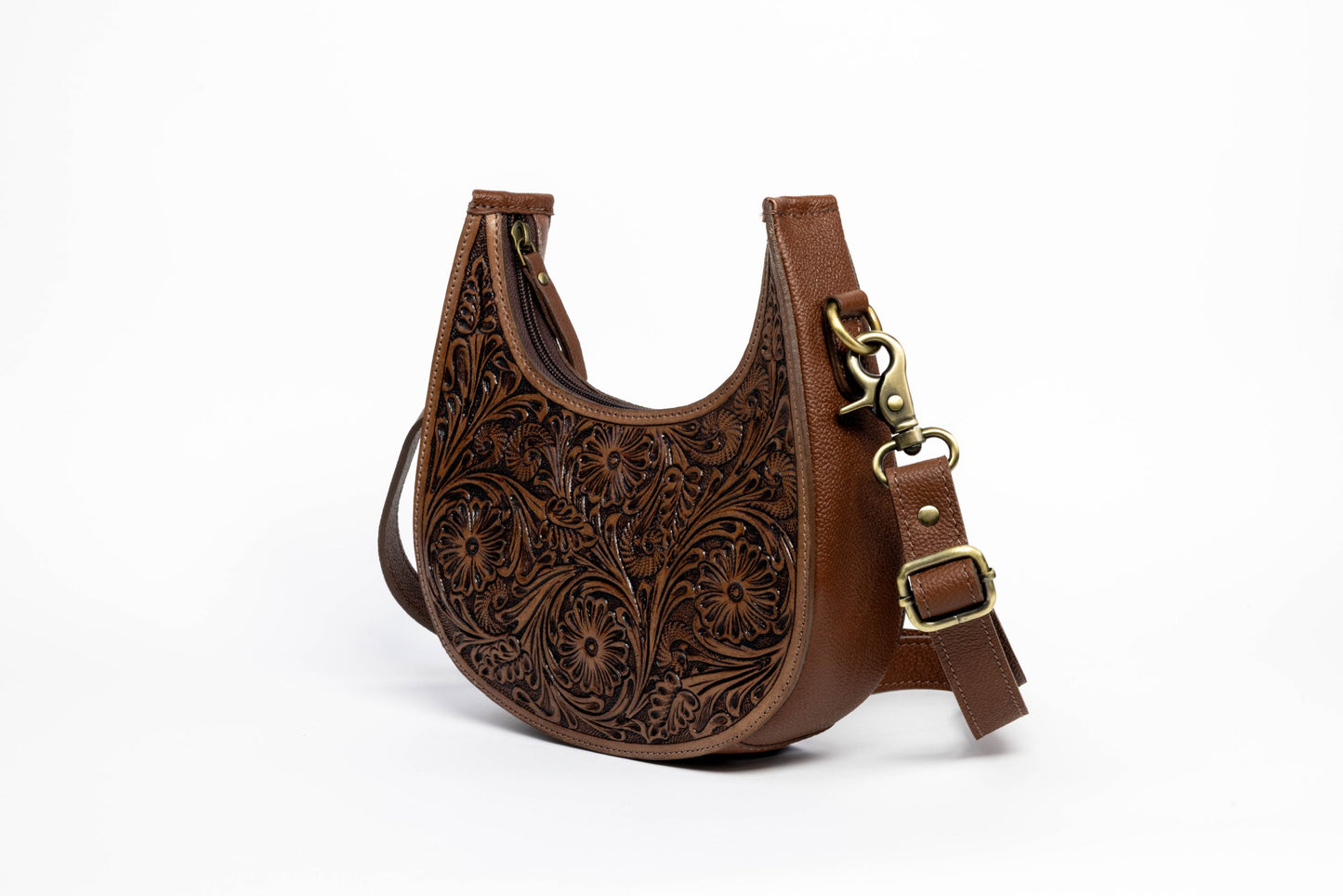 Sagebrush Filigree Crescent Bag