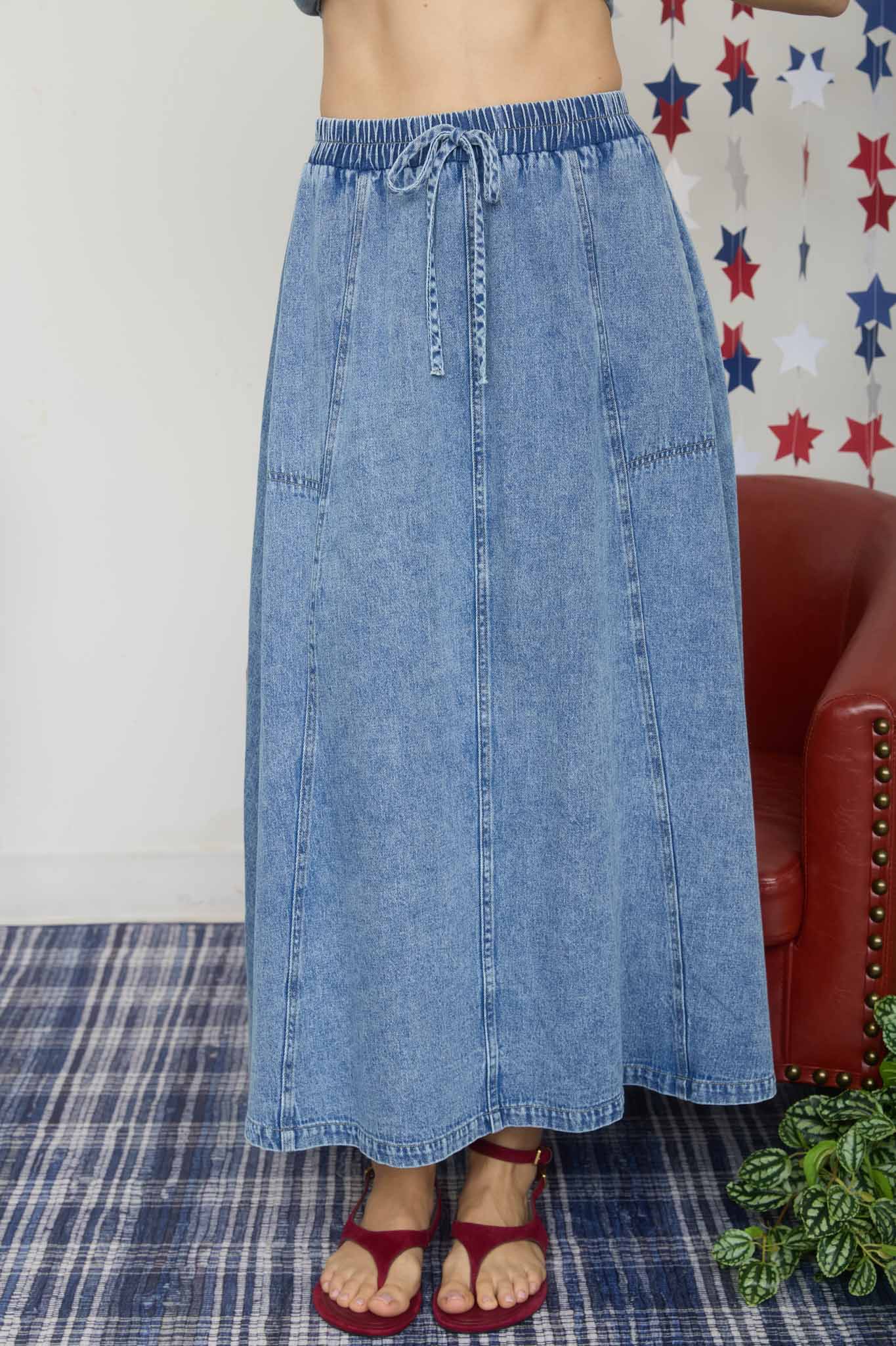 Skyline Denim Skirt