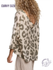 Curvy Leopard Lover Lightweight Sweater