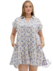 Curvy Wanderfield Off-Shoulder Mini Dress