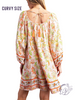 Curvy Radiant Edge Babydoll Dress
