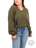(Sale) Washed Oversized Split Neck Tee