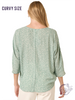 Curvy Space Dissolves Print Shirt
