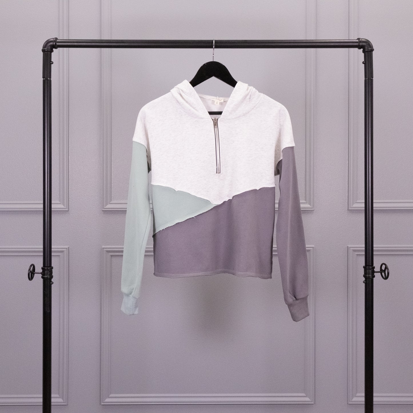Secretly Stunning Half-Zip Color Block Hoody