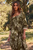 Curvy Autumn Bloom Smocked Dress