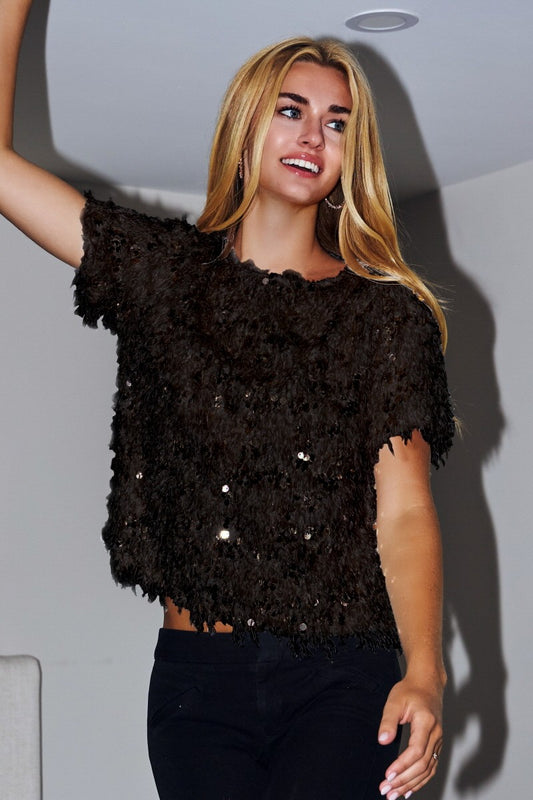 Curvy Midnight Hour Party Top