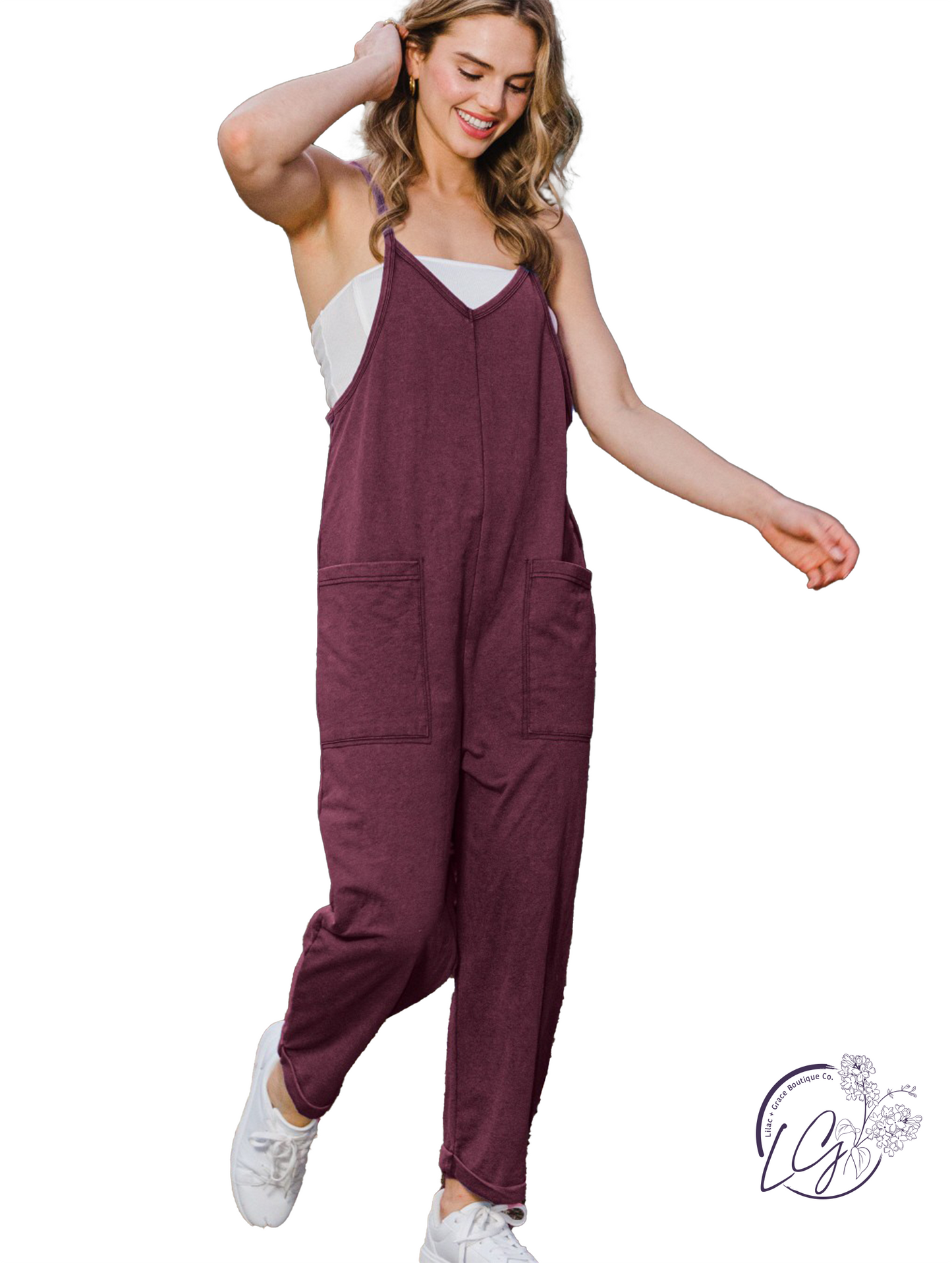 Curvy Smiles All Around Jumpsuit