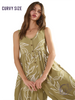 Curvy Golden Days Ahead Jumpsuit