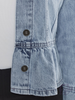 Sunset Edge Peplum Denim Jacket