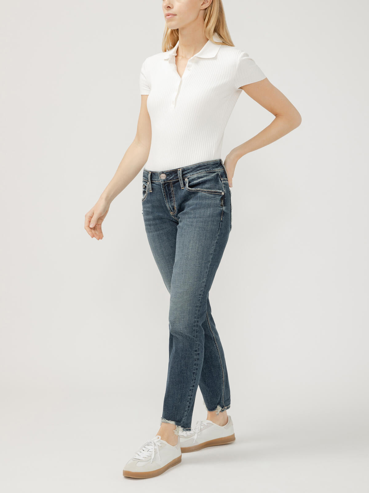 Florence Mid Rise Boyfriend Slim by Silver Jeans