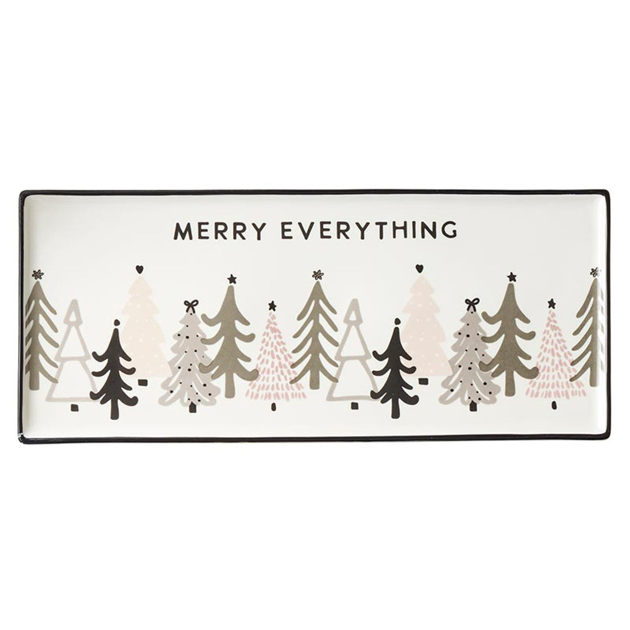 Christmas Village Ceramic Tray
