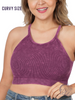 Curvy Fitness Washed Sport Bra