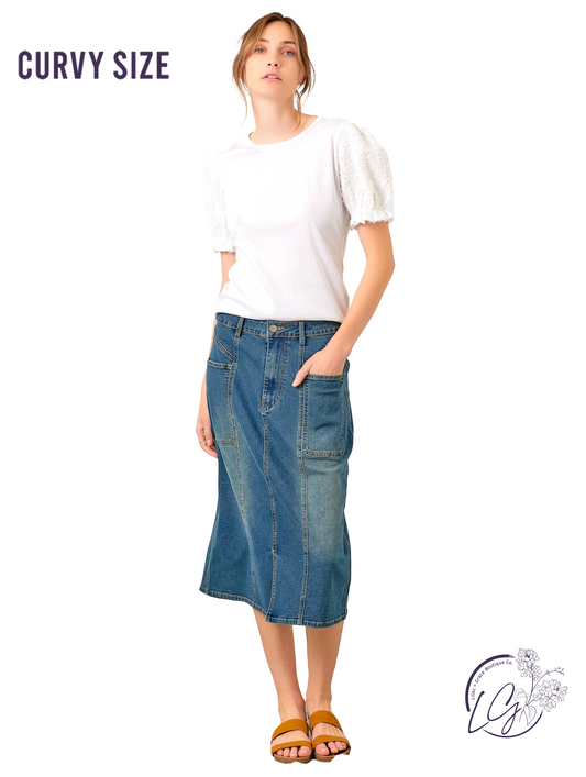 Curvy Dreams In The Wind Skirt Skirt