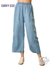 Curvy Faded Blue Shines Pants
