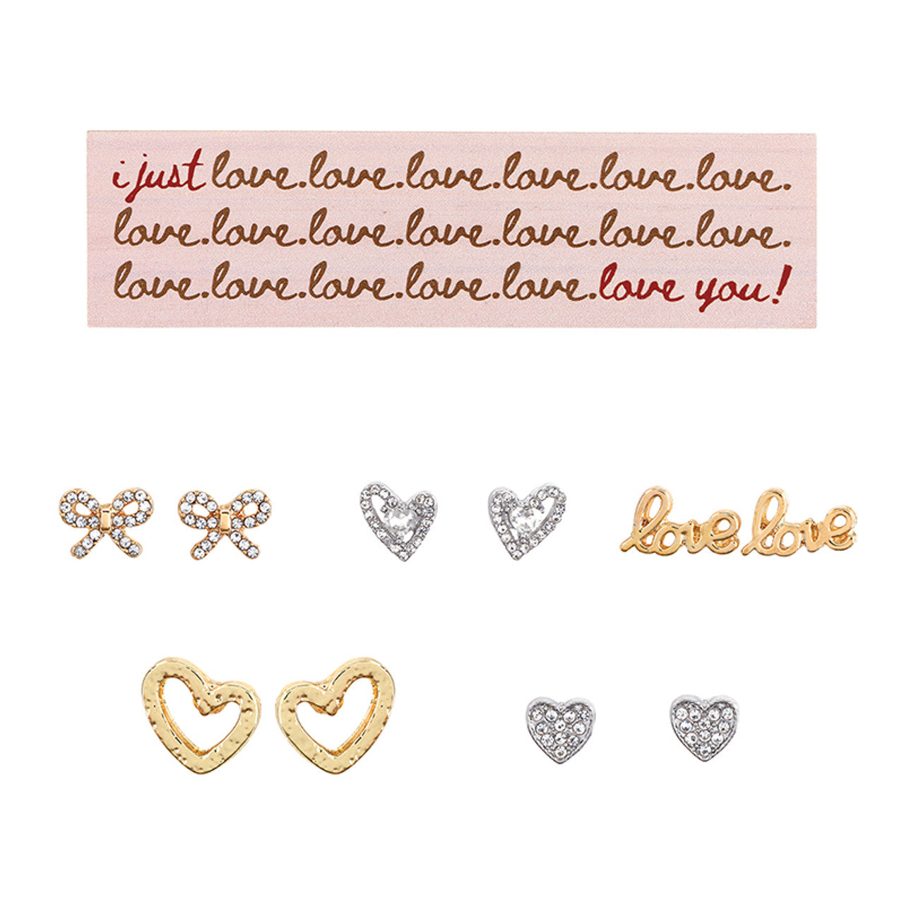 Boxed Earring - Hearts