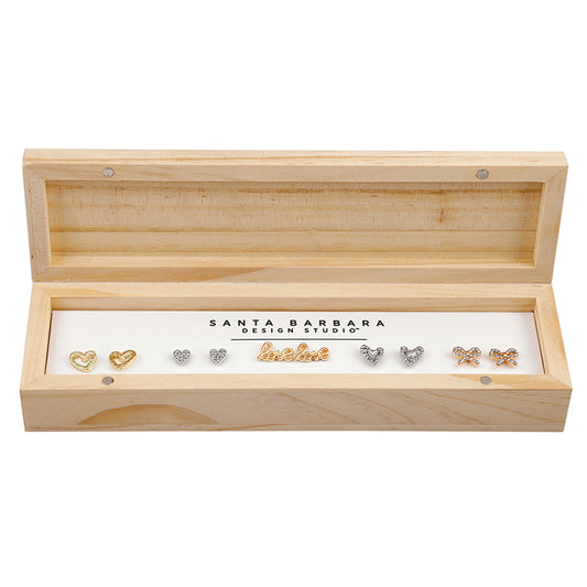Boxed Earring - Hearts