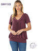 Curvy Breeze Gather Tee